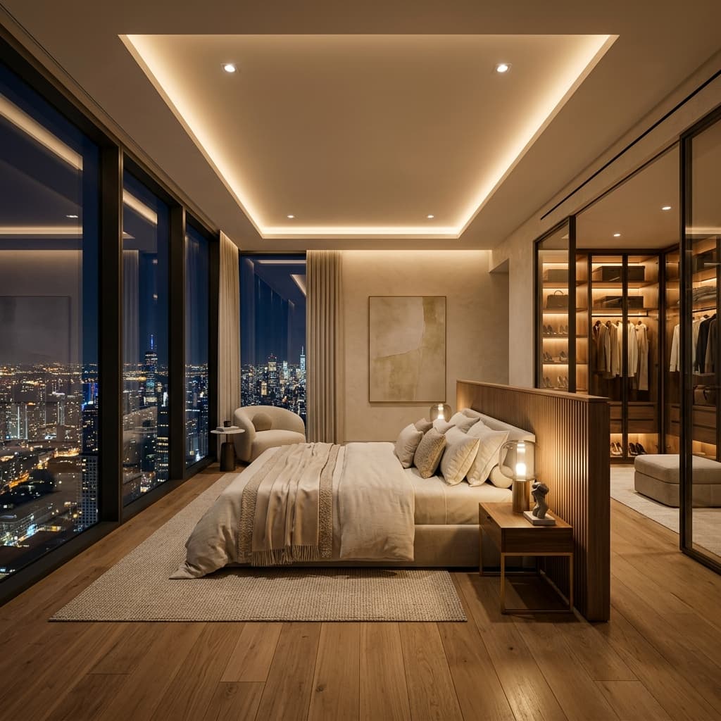 The Everett — Private master bedroom sanctuary